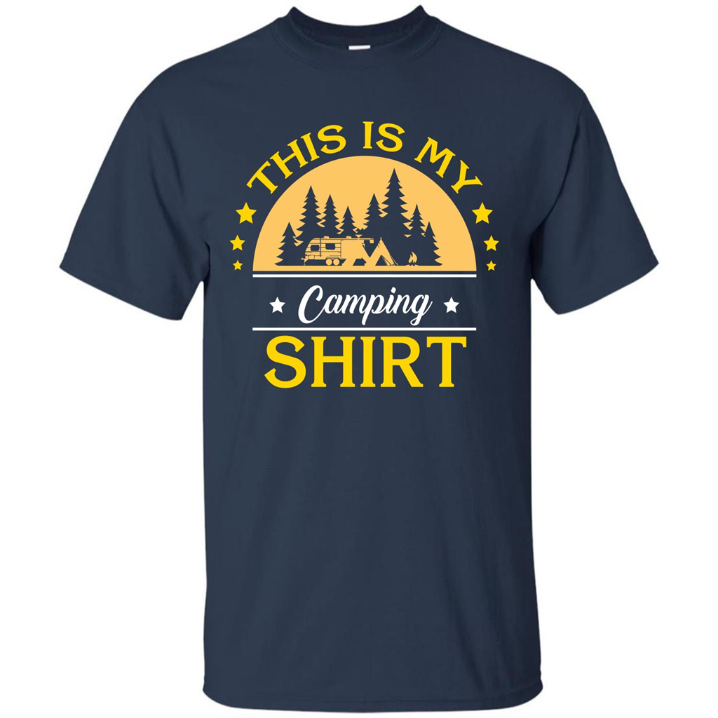 Camping T-shirt This Is My Camping Shirt T-shirt Navy