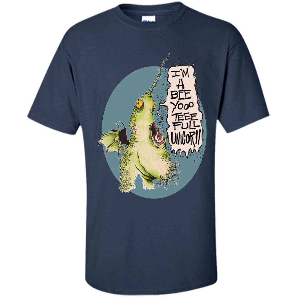 I'm A Beeyoooteeeful Unicorn T-Shirt Navy