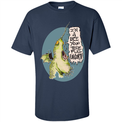 I'm A Beeyoooteeeful Unicorn T-Shirt Navy