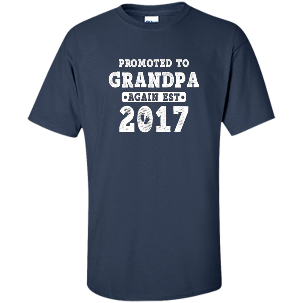 Men's Promoted to Grandpa Again Est. 2017 T-shirt