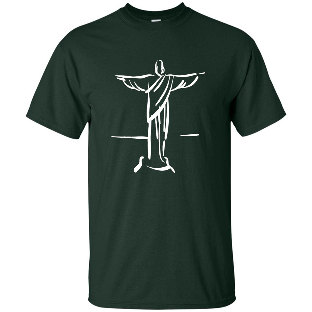 Brazil Christ The Redeemer - Cristo Redentor Brasil T-shirt Forest Green