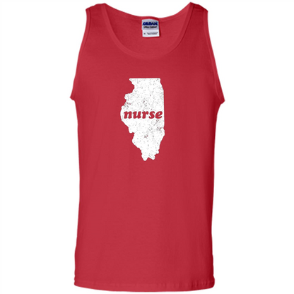 Nursing T-shirt Nurse Graduation Illinois T-shirt Red