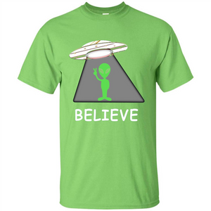 I Believe Alien T-shirt New Cool UFO T-shirt