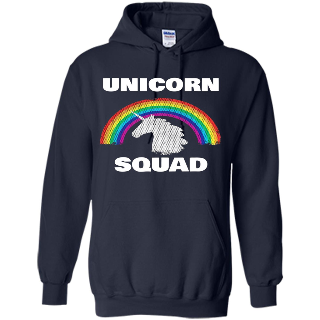 Unicorn Squad T-shirt Rainbow Unicorns Love T-Shirt Navy