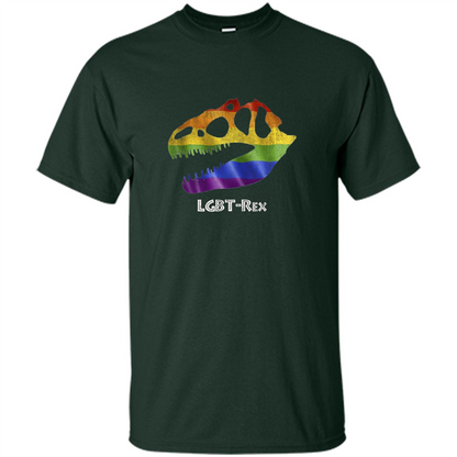 LGBTQ Pride T-shirt LGBT-Rex Forest Green
