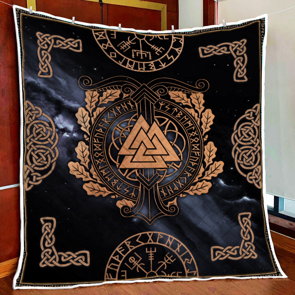 Asgard Viking Symbol Quilt Set Single Quilt