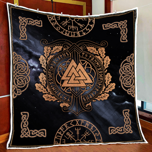 Asgard Viking Symbol Quilt Set Single Quilt