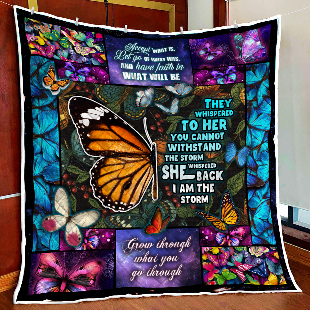 Butterfly. I Am The Storm Quilt Blanket Quilt Set