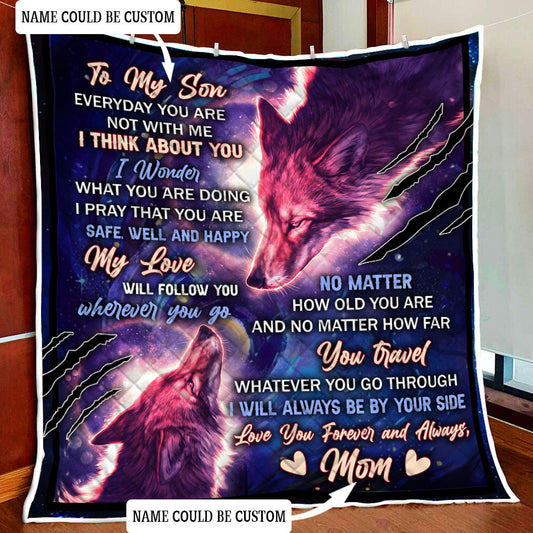 Personalized My Wolf Quilt Blanket Quilt Set Single Quilt