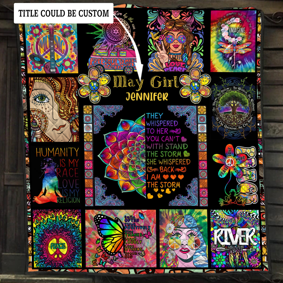 Personalized I Am The Storm Quilt Blanket Quilt Set