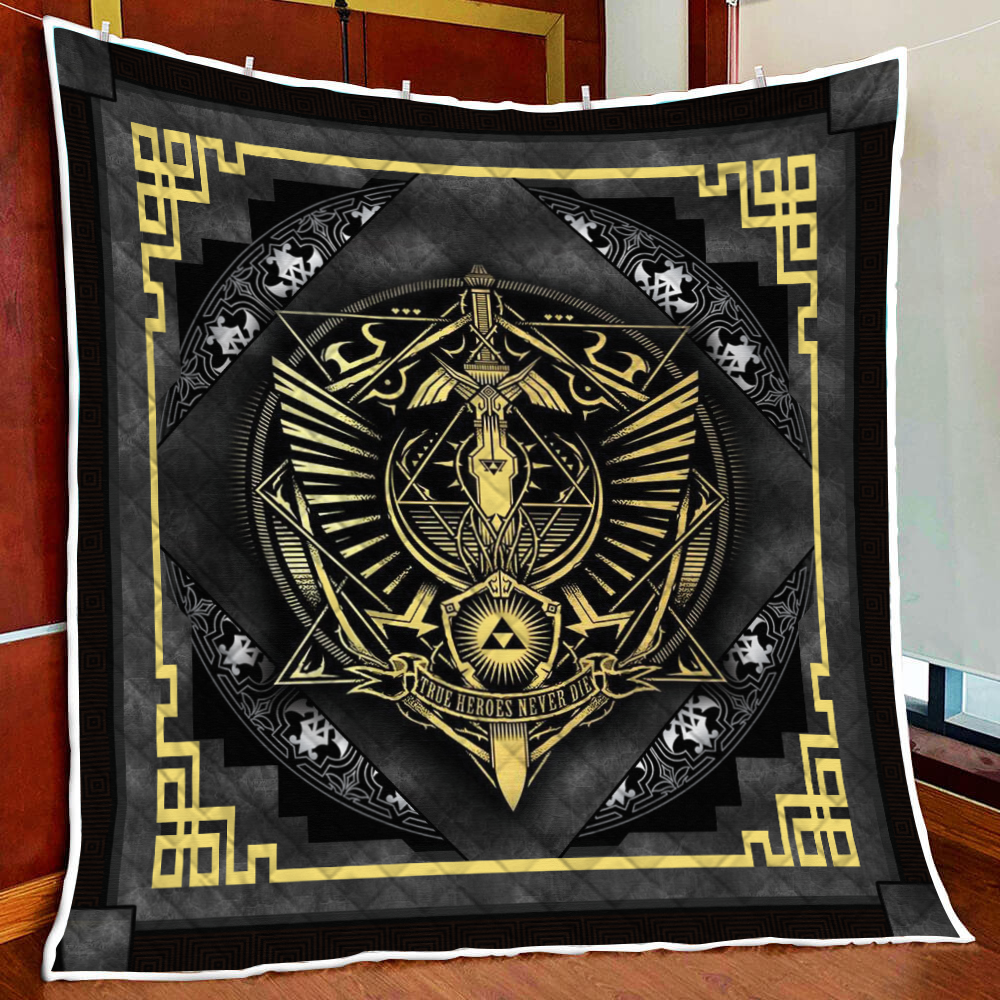 True Heroes Never Die The Legend Of Zelda 3D Quilt Blanket Quilt Set Quilt