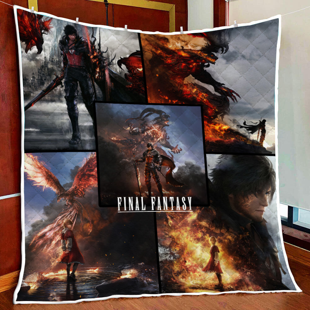 Final Fantasy XVI Video Game Quilt Blanket Quilt Set Single Quilt