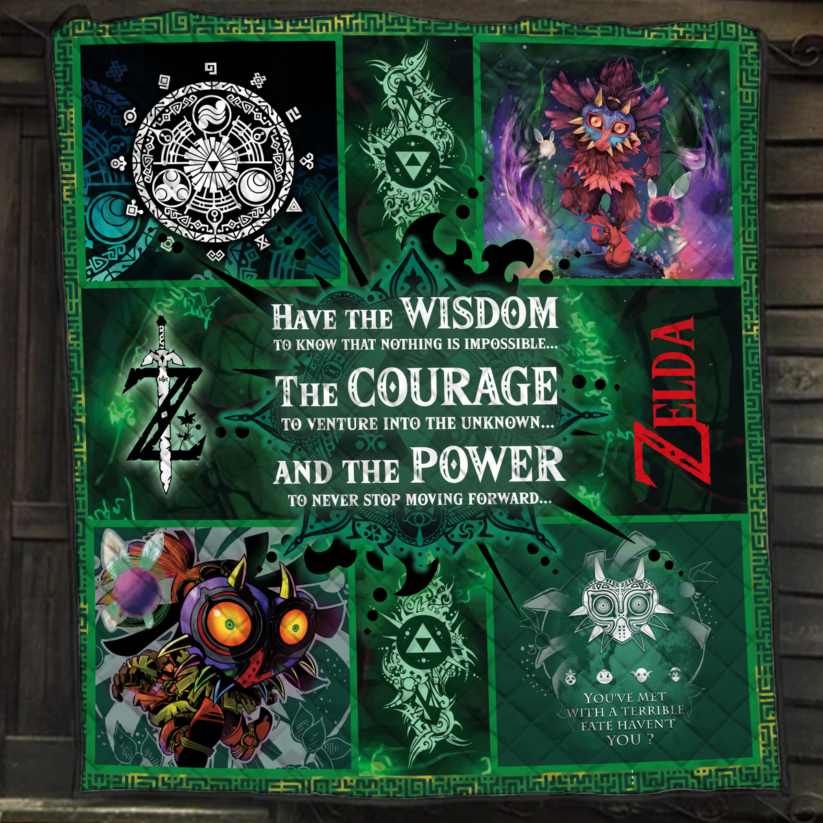 Zelda Quilt Bed Set Single Quilt