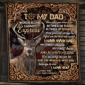 Deer Dad, You Are The World’s Best Role Model Quilt Set