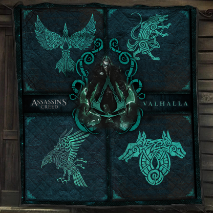 Assassin's Creed Valhalla 3D Quilt Bed Set Single Quilt