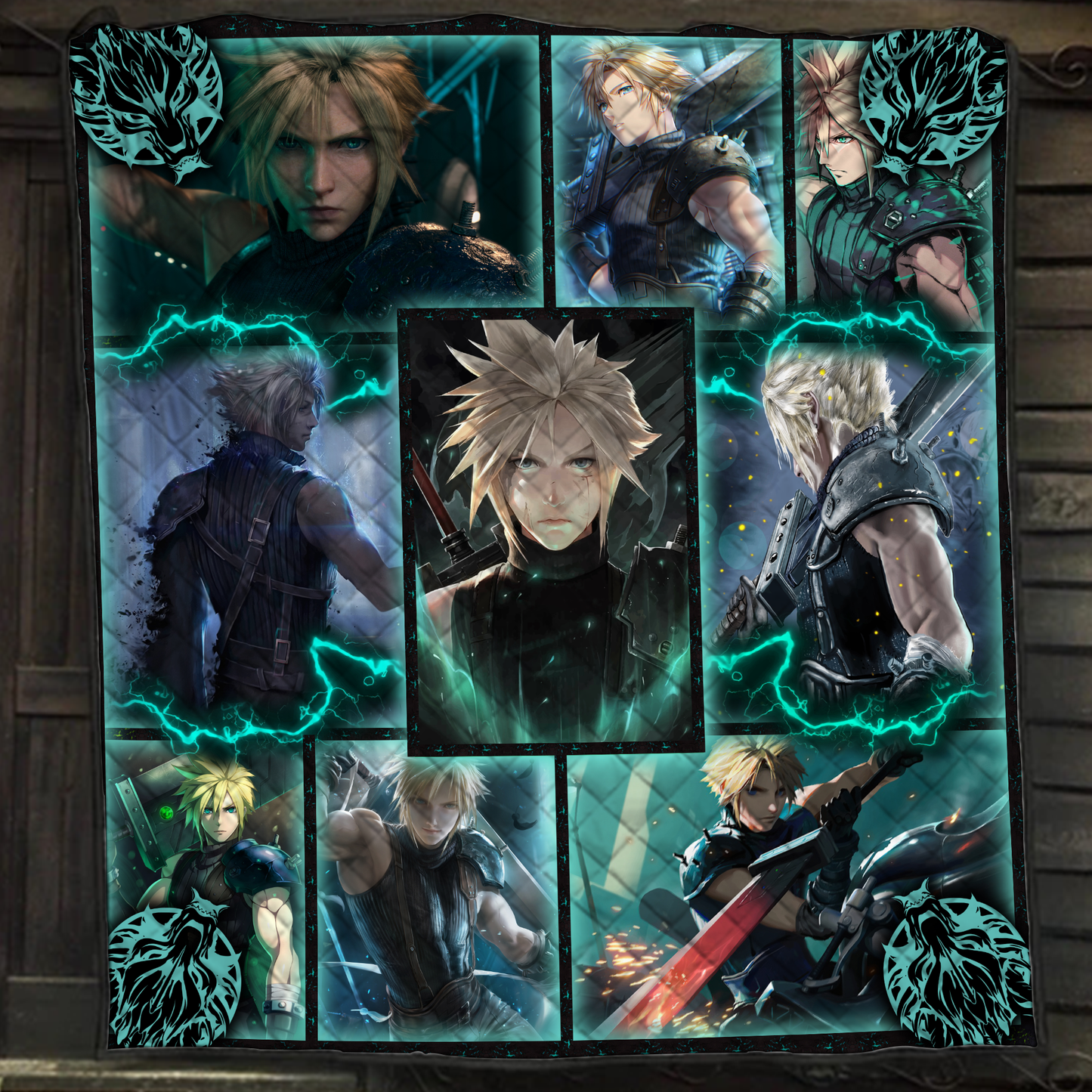 Final Fantasy VII Cloud Strike 3D Quilt Bed Set Single Quilt