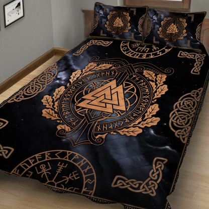 Asgard Viking Symbol Quilt Set Quilt Set