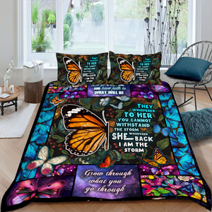 Butterfly. I Am The Storm Quilt Blanket Quilt Set