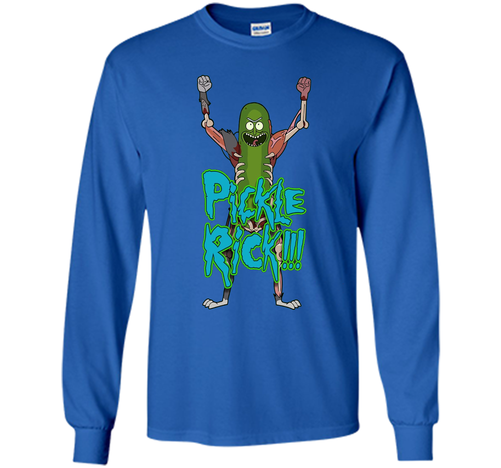 Pickle Funny Rick T-shirt cool shirt Royal