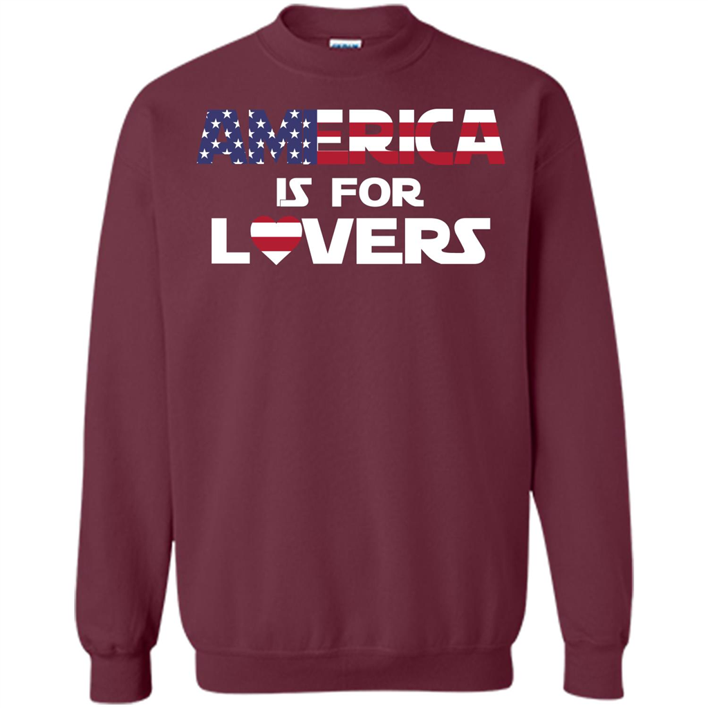 America Is For Lovers T-shirt Maroon