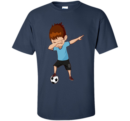 Soccer T-shirt Dabbing Boy Navy