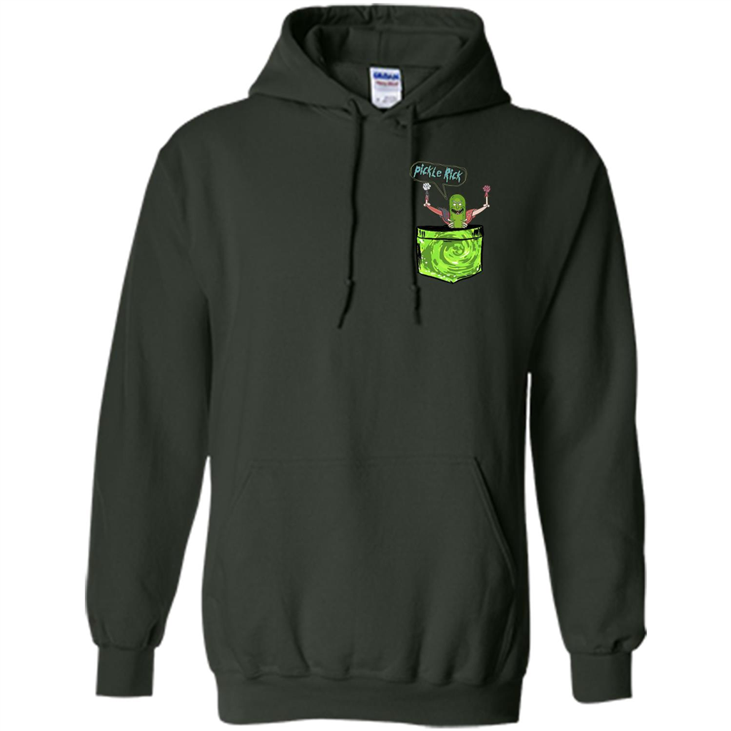 Pickle Rick T-shirt Forest Green