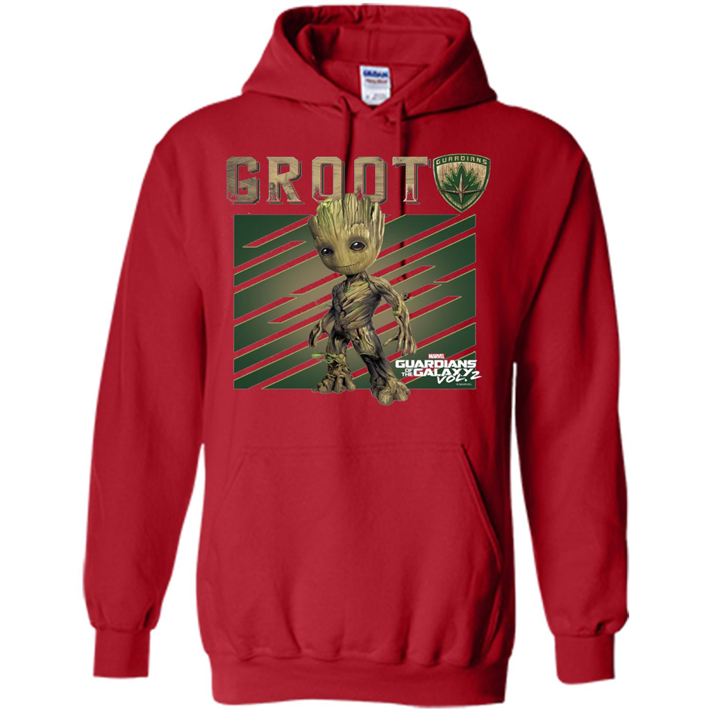 Groot Guardians of Galaxy 2 Growth Graphic T-Shirt Red