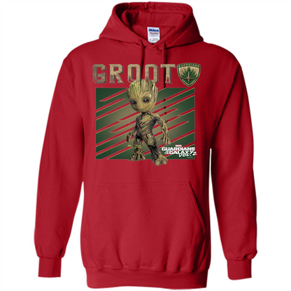 Groot Guardians of Galaxy 2 Growth Graphic T-Shirt Red