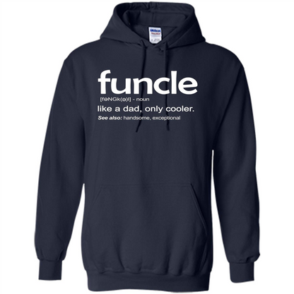 Funcle Definition T-shirt Funny Gift For Uncle Navy