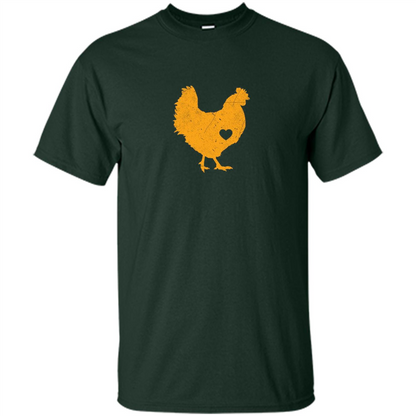 I Love My Chicken T- Shirt Forest Green