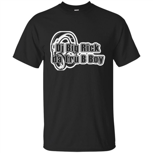 Music Lover T-shirt DJ Big Rick Tru B Boy Black