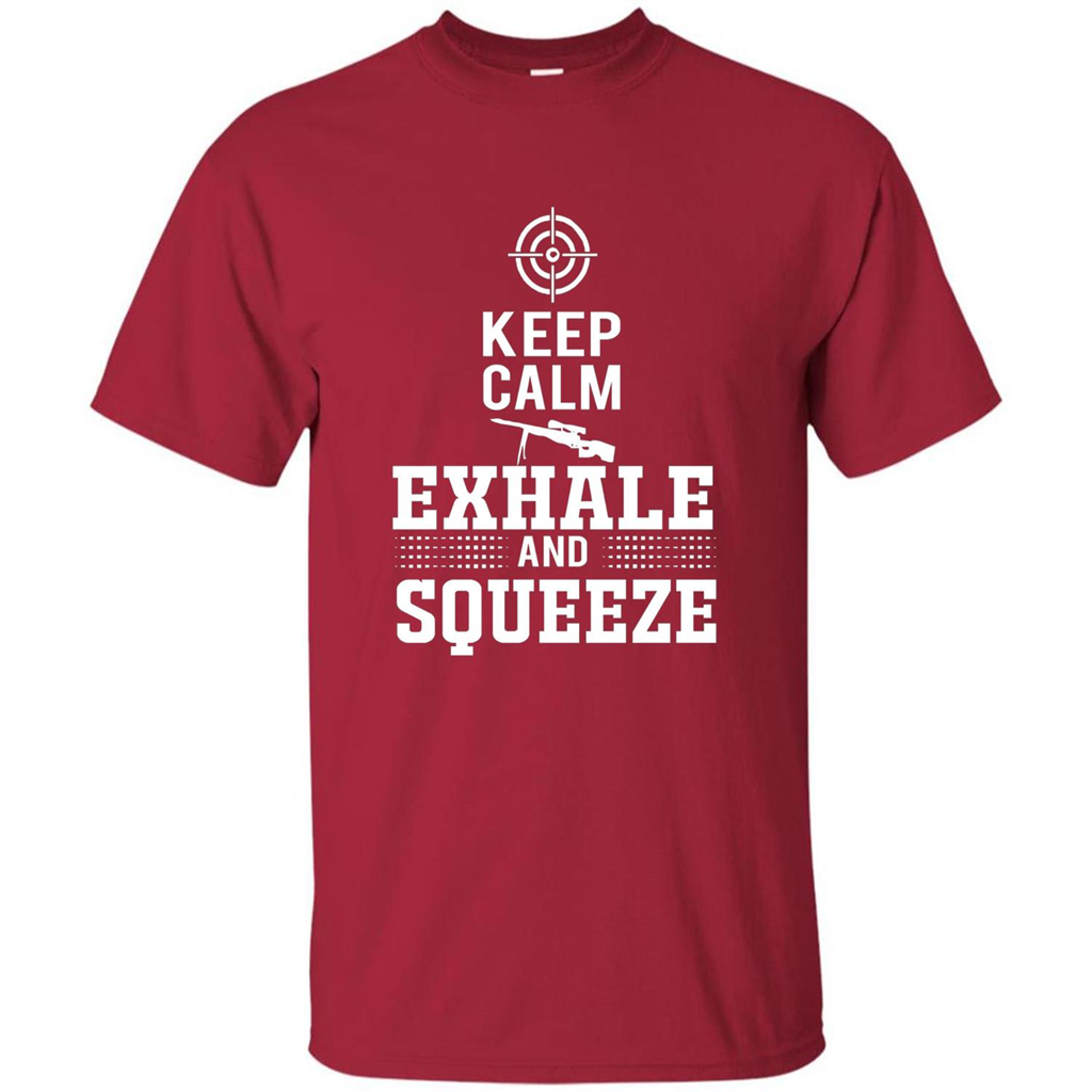 Keep Calm - Exhale and Squeeze T-shirt Cardinal