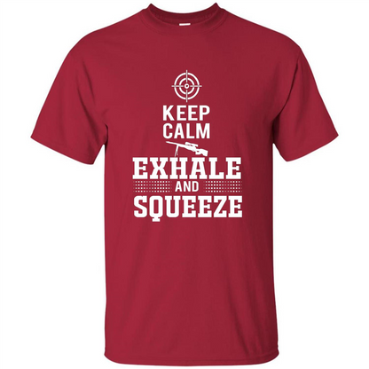 Keep Calm - Exhale and Squeeze T-shirt Cardinal
