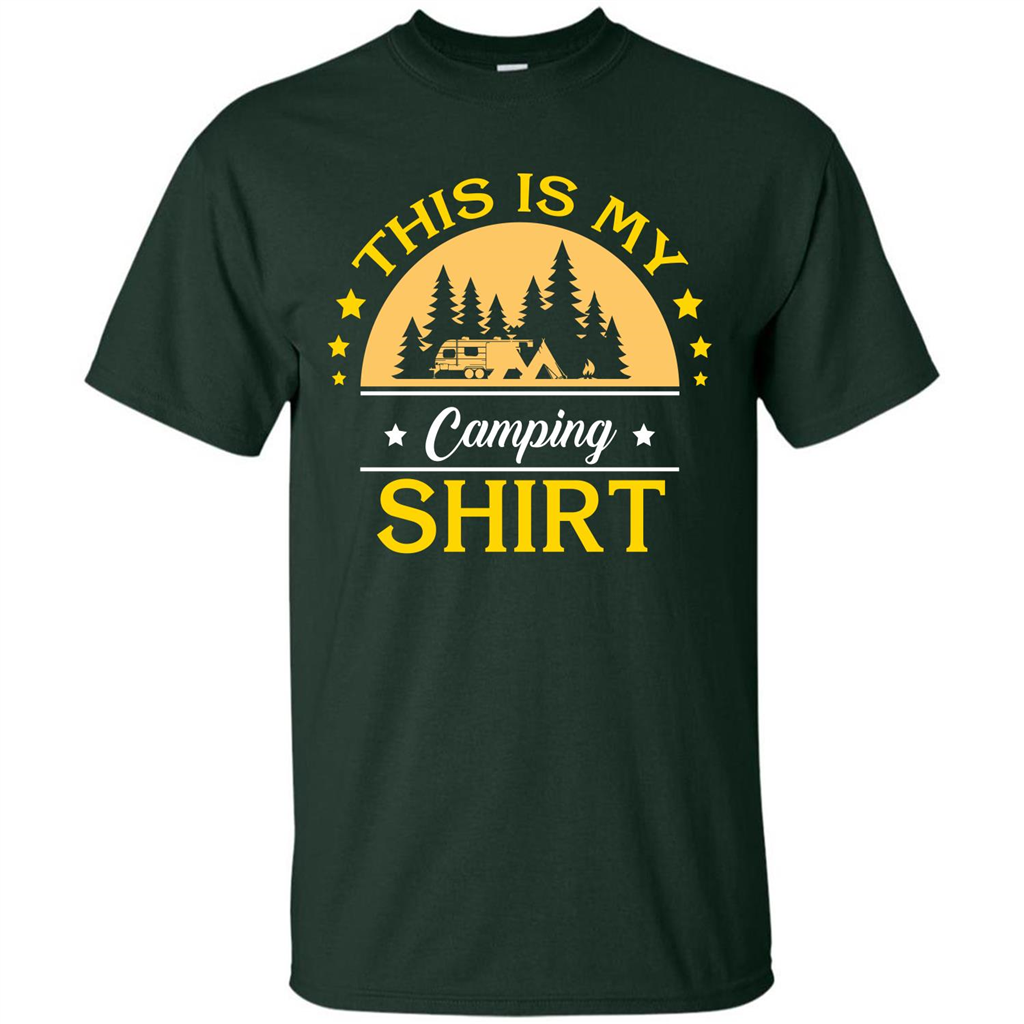 Camping T-shirt This Is My Camping Shirt T-shirt Forest Green