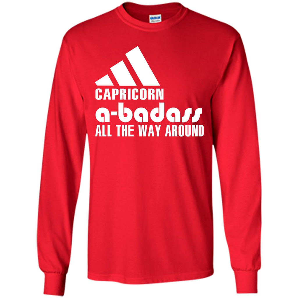 Capricorn A-Badass All The Way Around T-shirt Red
