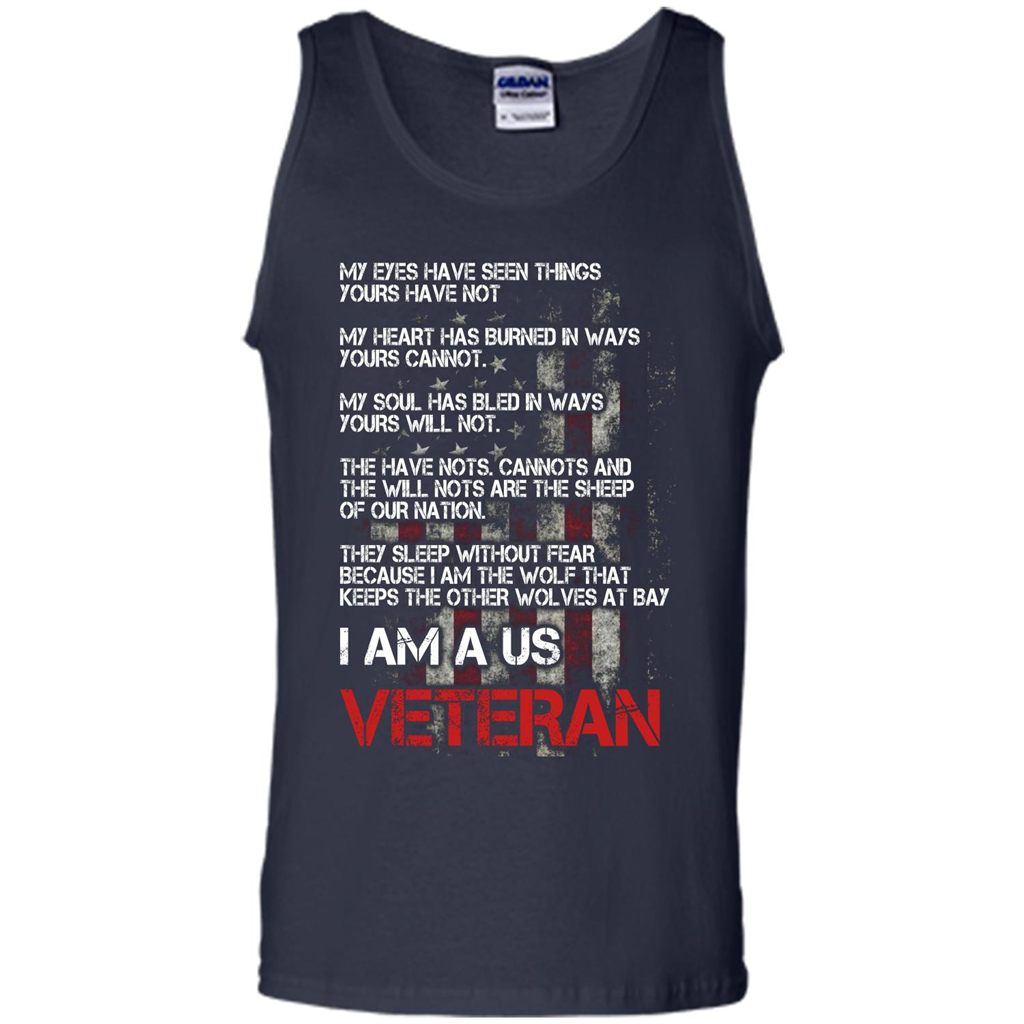 Military T-shirt I Am A Us Veteran T-shirt Navy