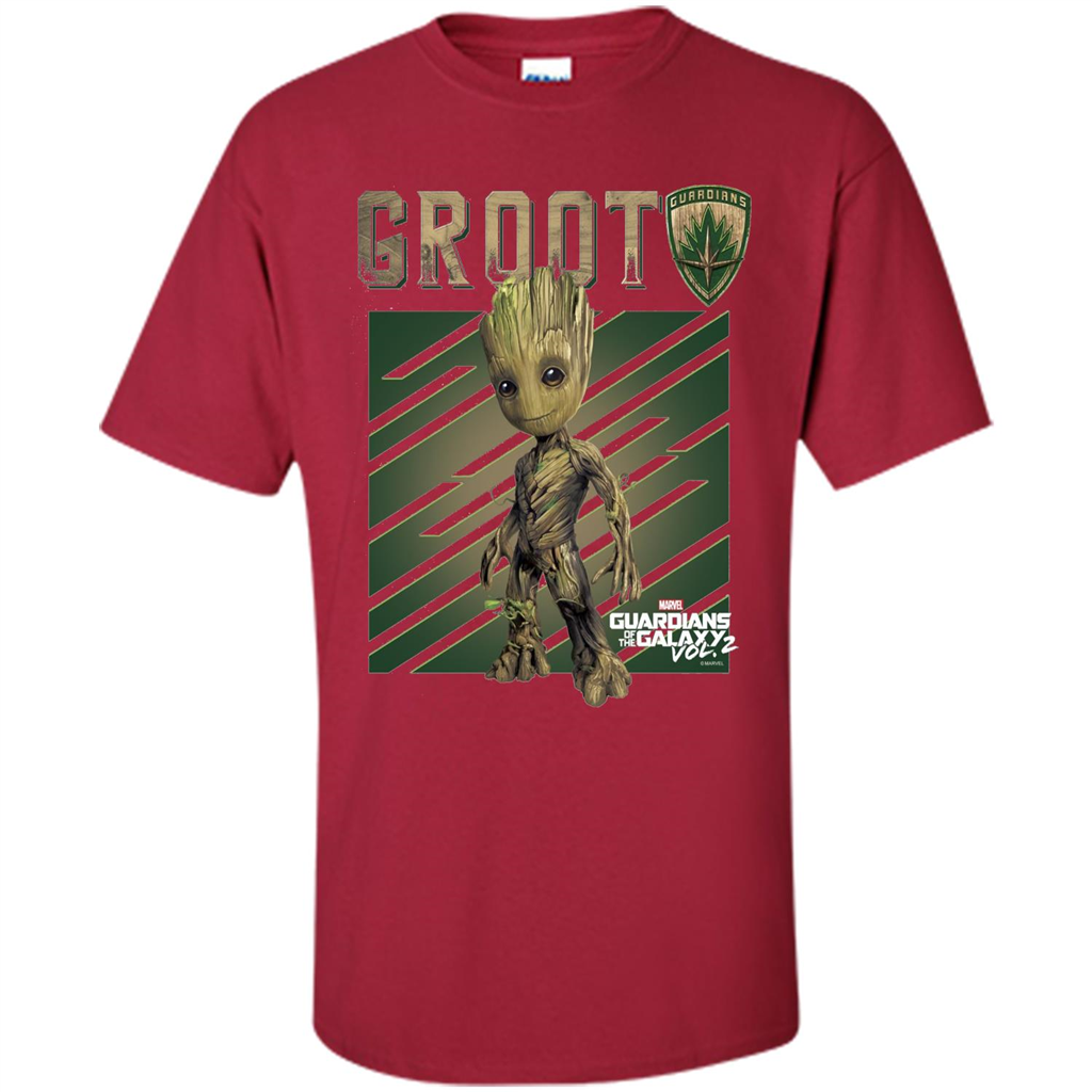 Groot Guardians of Galaxy 2 Growth Graphic T-Shirt Cardinal