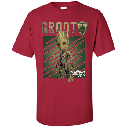 Groot Guardians of Galaxy 2 Growth Graphic T-Shirt Cardinal