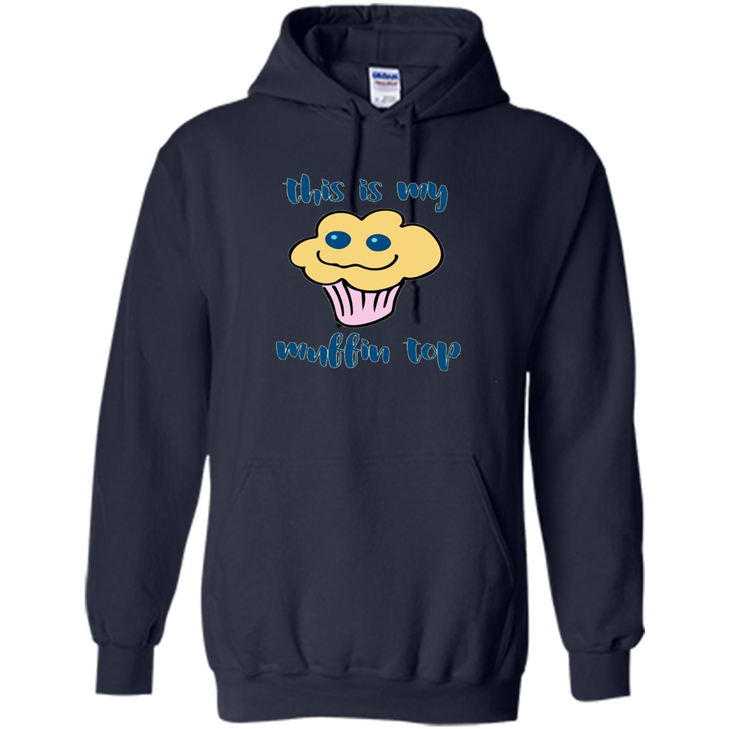 Baking T-shirt Funny This Is My Muffin Top T-Shirt Navy