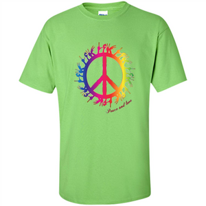 Peace and Love American Sign Language ASL T-shirt