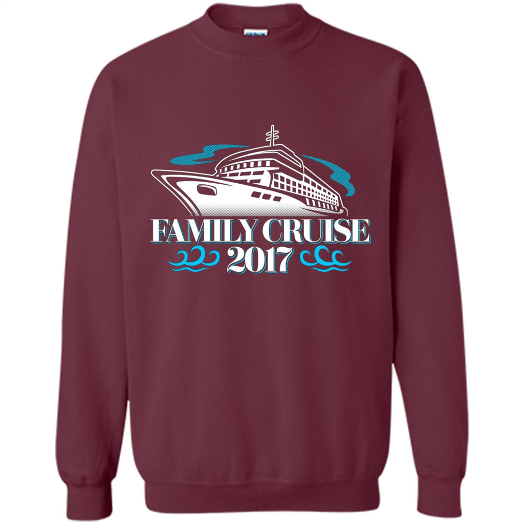 Family Cruise 2017 Vacation T-shirt Maroon