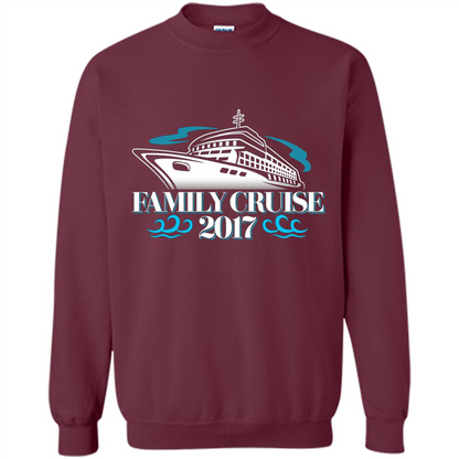 Family Cruise 2017 Vacation T-shirt Maroon