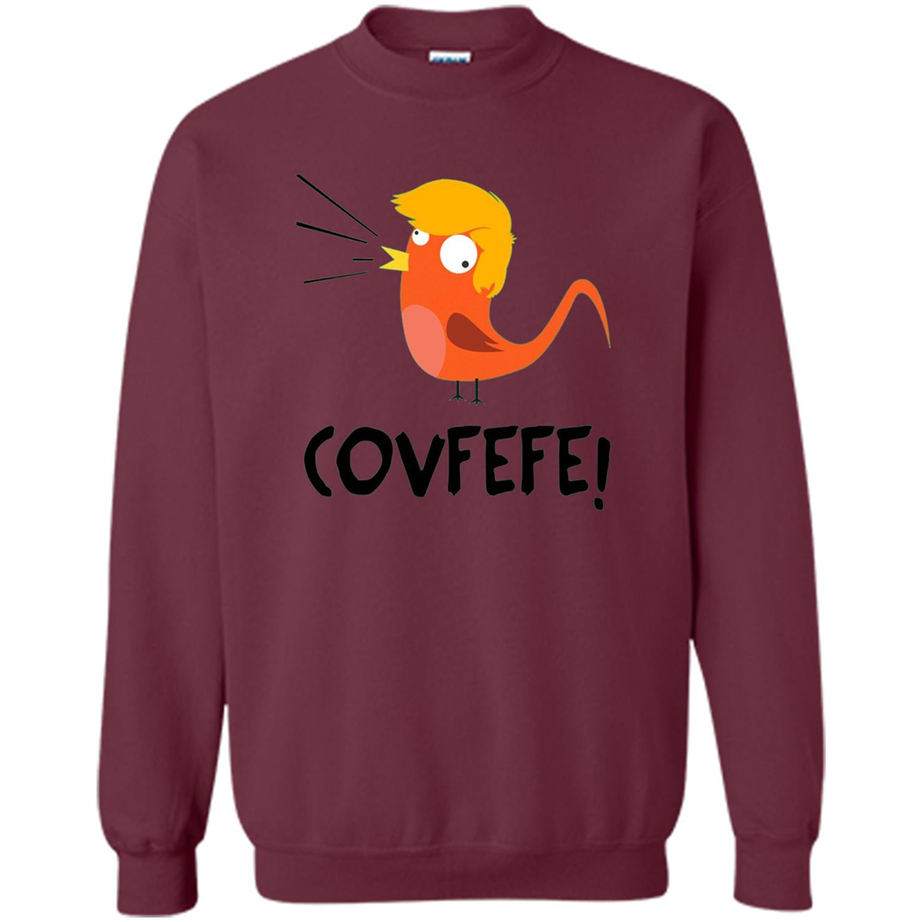 Covfefe Bird T-shirt Funny Political T-shirt Maroon