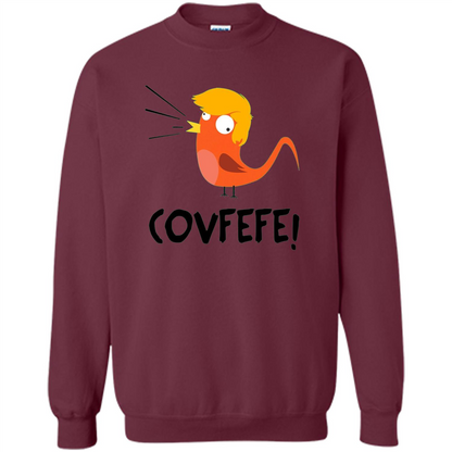 Covfefe Bird T-shirt Funny Political T-shirt Maroon