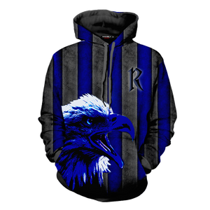 Striped Ravenclaw Harry Potter 3D Hoodie