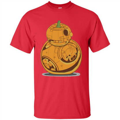 BB-8 Pumpkin Carving Halloween T-Shirt Red