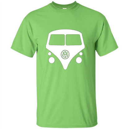 Car Lover T-shirt Split Window Kombi T-shirt Lime