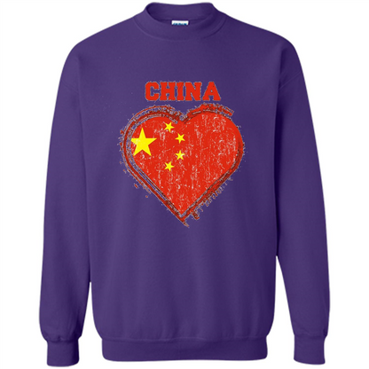 Chinese T-shirt Chinese Flag Shirt Purple