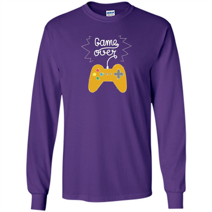 Gamer T-shirt Game Over Purple