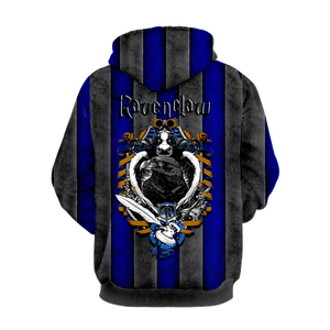 Striped Ravenclaw Harry Potter 3D Hoodie